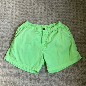 Chubbies Neon Green Shorts Size Medium